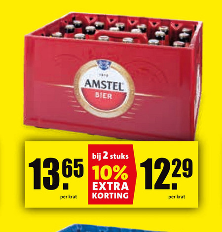 Amstel   krat bier folder aanbieding bij  Boni - details