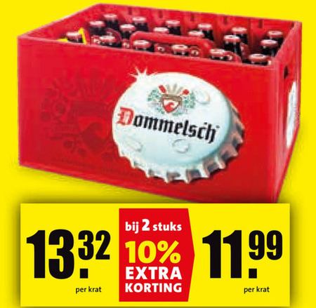 Dommelsch   krat bier folder aanbieding bij  Boni - details