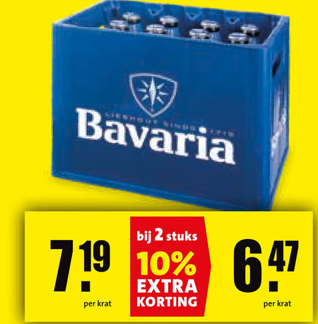 Bavaria   krat bier folder aanbieding bij  Boni - details