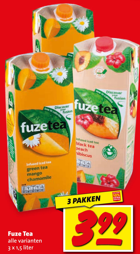 Fuze Tea   ice tea folder aanbieding bij  Boni - details