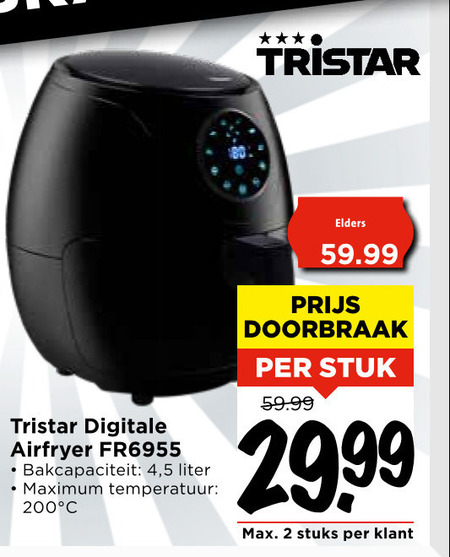 Tristar   friteuse folder aanbieding bij  Vomar - details