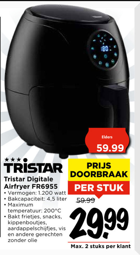 Tristar   friteuse folder aanbieding bij  Vomar - details