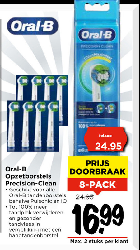 Braun Oral-B   opzetborstel folder aanbieding bij  Vomar - details