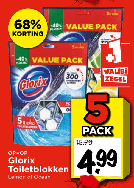 Glorix   toiletblok folder aanbieding bij  Vomar - details