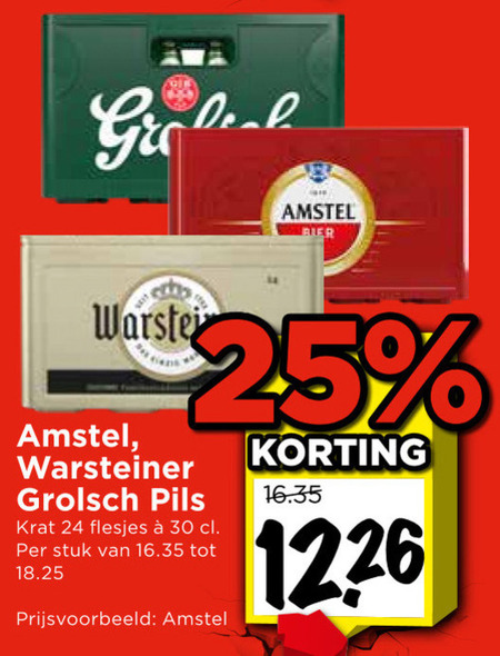 Grolsch   krat bier folder aanbieding bij  Vomar - details