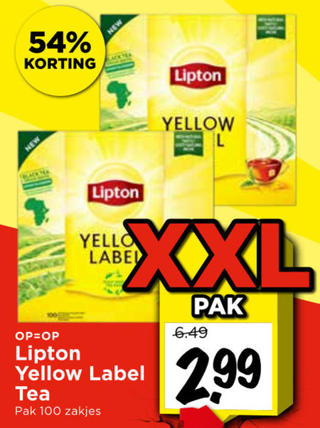 Lipton   thee folder aanbieding bij  Vomar - details