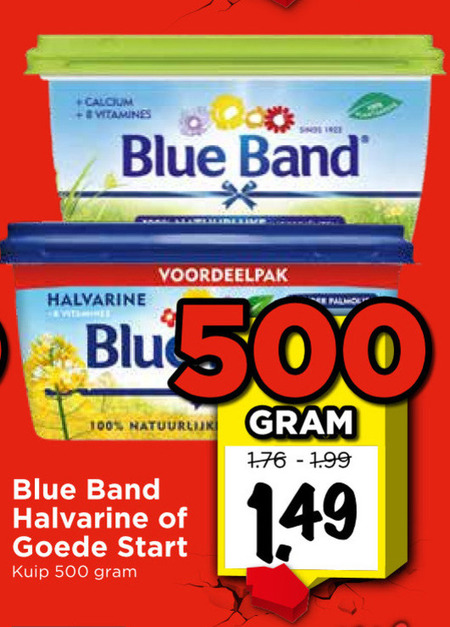 Blue Band   margarine folder aanbieding bij  Vomar - details