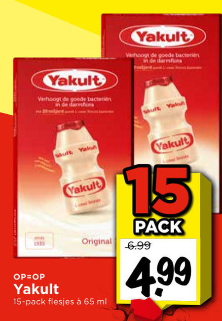 Yakult   drinkyoghurt folder aanbieding bij  Vomar - details