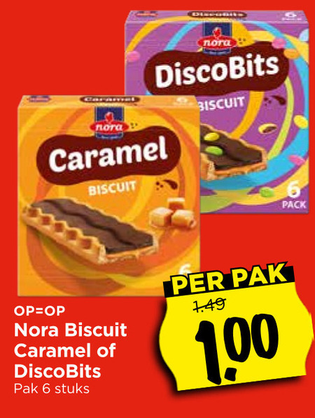 Nora   biscuits folder aanbieding bij  Vomar - details