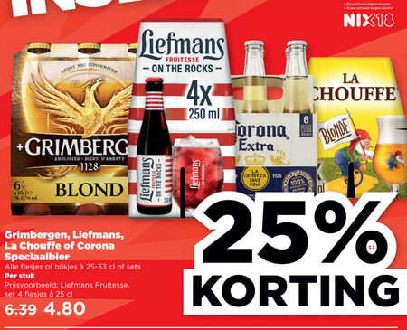 Grimbergen   speciaalbier folder aanbieding bij  Plus - details