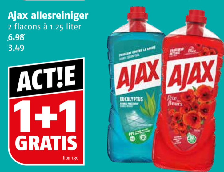 Ajax   allesreiniger folder aanbieding bij  Poiesz - details