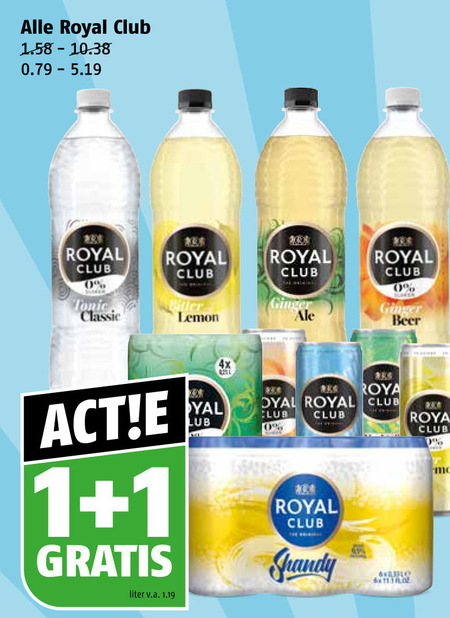 Royal Club   frisdrank folder aanbieding bij  Poiesz - details