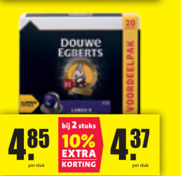 Douwe Egberts   koffiecups folder aanbieding bij  Nettorama - details