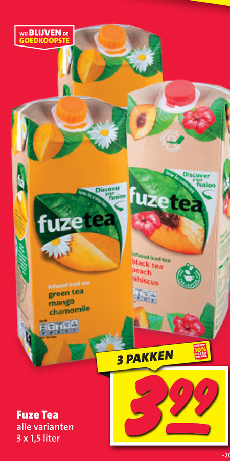 Fuze Tea   ice tea folder aanbieding bij  Nettorama - details