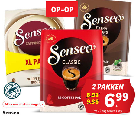 Douwe Egberts Senseo   koffiepad folder aanbieding bij  Lidl - details