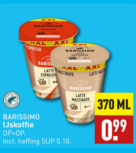 Barissimo   ijskoffie folder aanbieding bij  Aldi - details