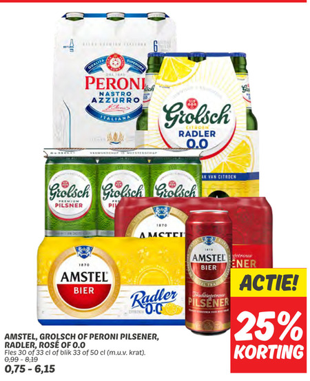 Amstel   blikje bier folder aanbieding bij  Dekamarkt - details