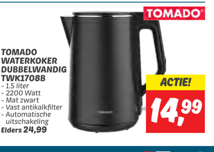 Tomado   waterkoker folder aanbieding bij  Dekamarkt - details