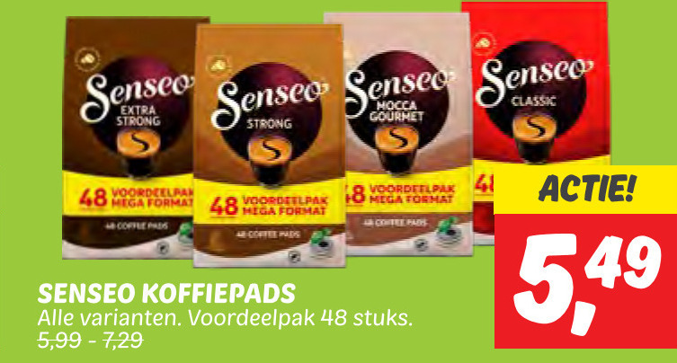 Douwe Egberts Senseo   koffiepad folder aanbieding bij  Dekamarkt - details