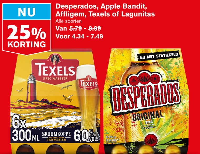 Affligem   speciaalbier, appelcider folder aanbieding bij  Hoogvliet - details