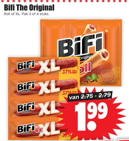 Bifi   bierworstjes folder aanbieding bij  Dirk - details