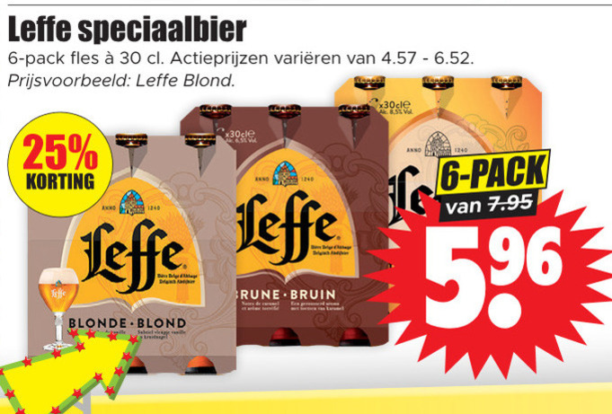 Leffe   speciaalbier folder aanbieding bij  Dirk - details