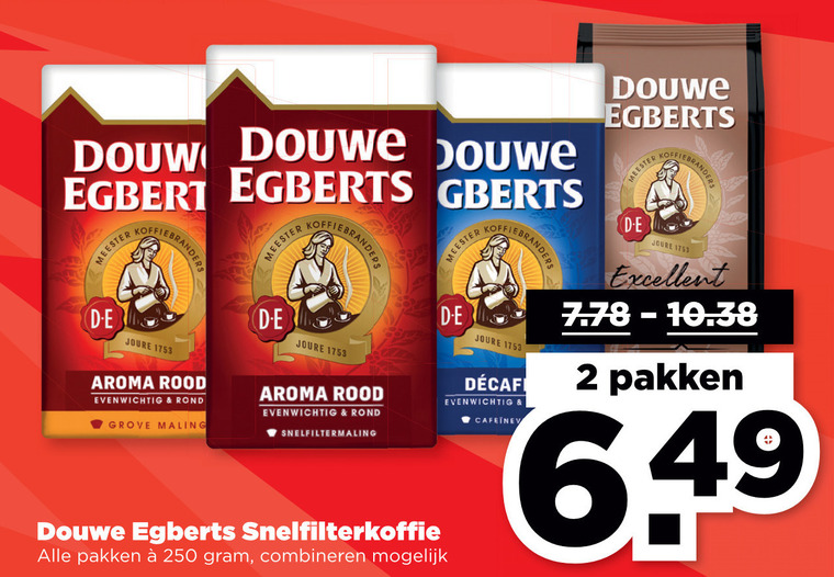 Douwe Egberts   koffie folder aanbieding bij  Plus Vandaag - details