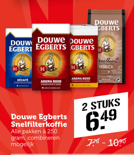 Douwe Egberts   koffie folder aanbieding bij  Coop - details