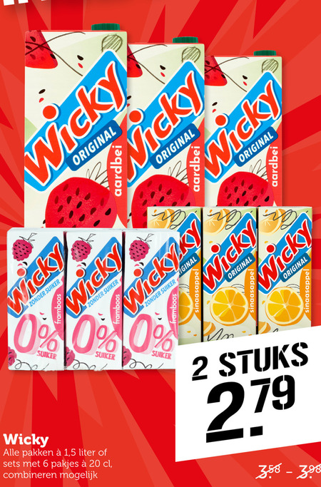 Wicky   fruitdrank folder aanbieding bij  Coop - details