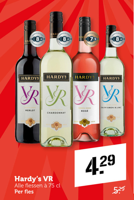 Hardys   witte wijn, rose folder aanbieding bij  Coop - details