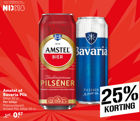 Amstel   blikje bier folder aanbieding bij  Coop - details