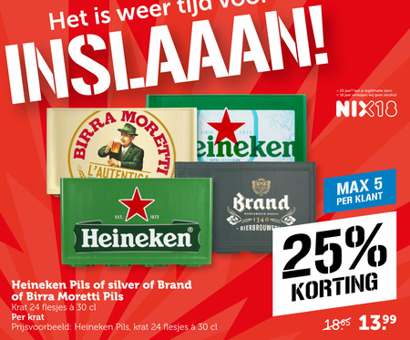 Heineken   krat bier folder aanbieding bij  Coop - details