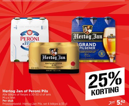 Hertog Jan   blikje bier folder aanbieding bij  Coop - details