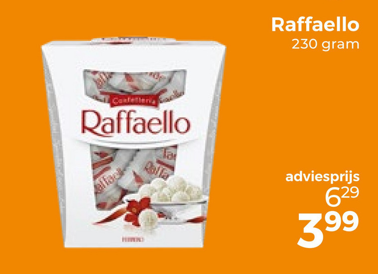 Rafaello   chocolade folder aanbieding bij  Trekpleister - details