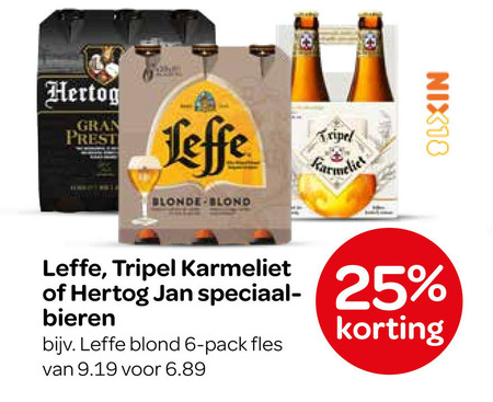 Hertog Jan   blikje bier, speciaalbier folder aanbieding bij  Spar - details