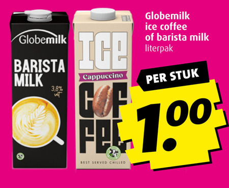 Globemilk   ijskoffie folder aanbieding bij  Boni - details