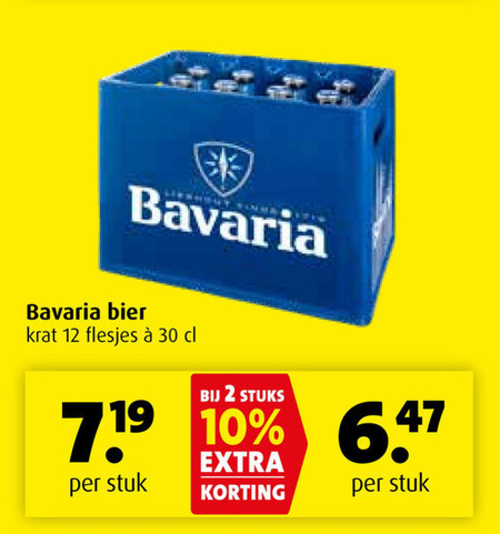 Bavaria   krat bier folder aanbieding bij  Boni - details