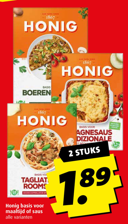 Honig   maaltijdmix folder aanbieding bij  Boni - details