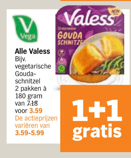 Valess   vegetarisch folder aanbieding bij  Albert Heijn - details