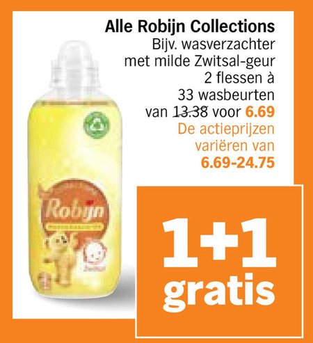 Robijn   wasverzachter folder aanbieding bij  Albert Heijn - details