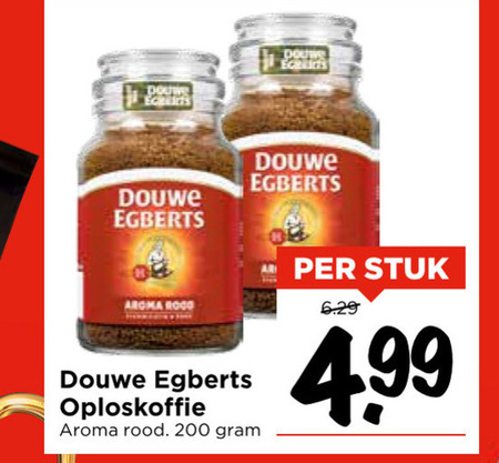 Douwe Egberts   oploskoffie folder aanbieding bij  Vomar - details