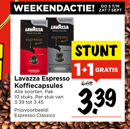 Lavazza   koffiecups folder aanbieding bij  Vomar - details