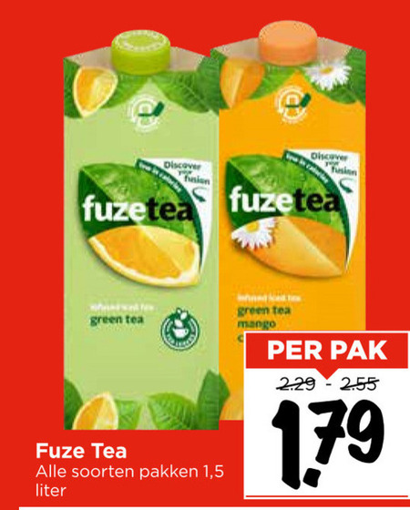 Fuze Tea   ice tea folder aanbieding bij  Vomar - details