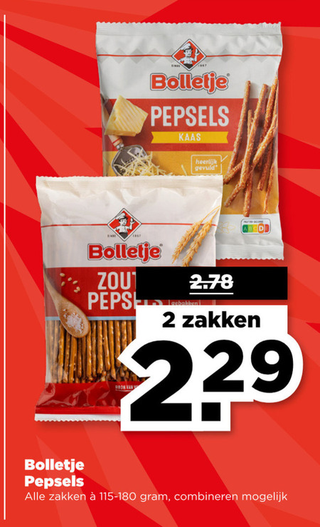 Bolletje   zoutje folder aanbieding bij  Plus - details