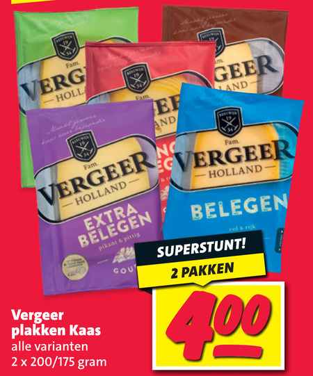 Vergeer   kaasplakken folder aanbieding bij  Nettorama - details