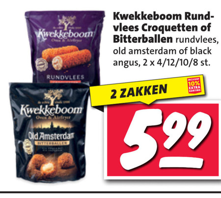 Kwekkeboom   kroket, bitterballen folder aanbieding bij  Nettorama - details