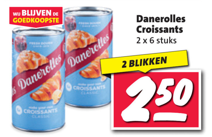 Danerolles   croissantdeeg folder aanbieding bij  Nettorama - details