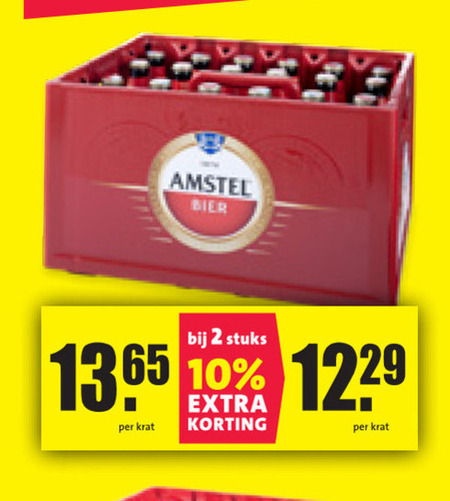 Amstel   krat bier folder aanbieding bij  Nettorama - details