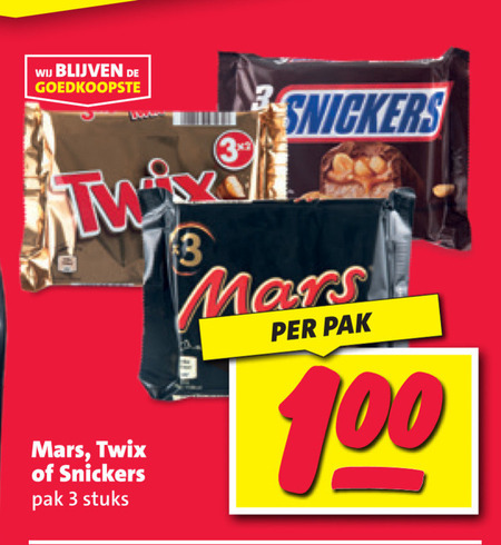 Twix   chocoladereep folder aanbieding bij  Nettorama - details