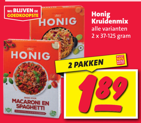 Honig   maaltijdmix folder aanbieding bij  Nettorama - details